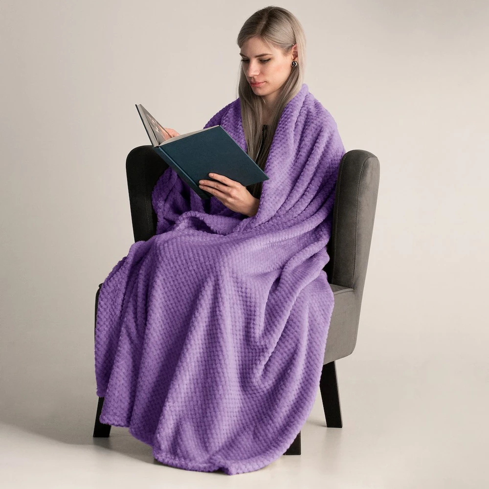 DecoKing Violetinė antklodė Henry 170 x 210 cm