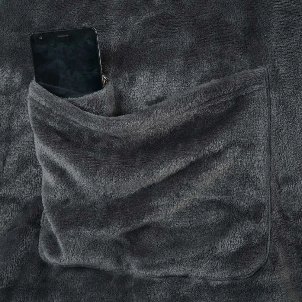 Pledas DecoKing Lazy, pilkas, 150 cm x 180 cm