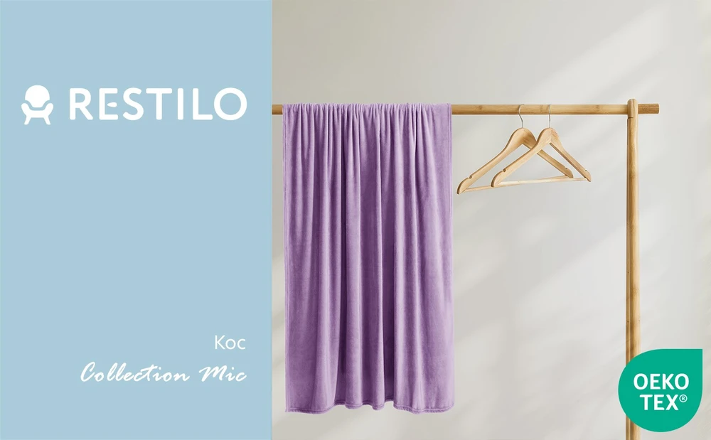 Pledas DecoKing Mic, violetinis, 70 cm x 150 cm