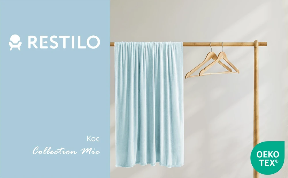 DecoKing Antklodė mėlyna MIC BabyBlue 70x150