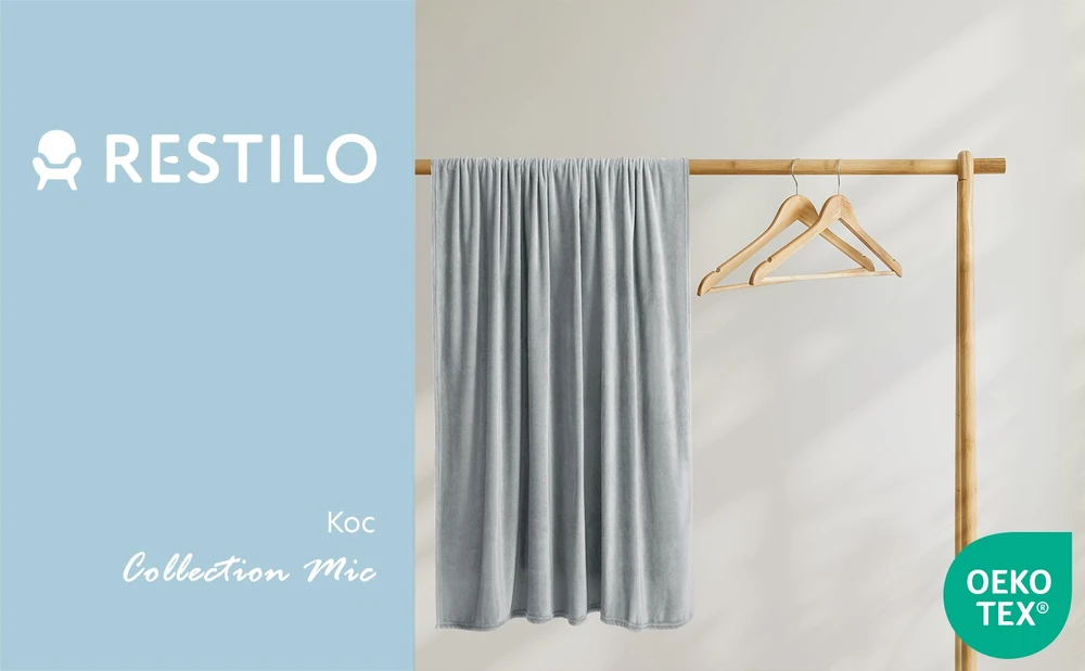 DecoKing Pilka antklodė MIC SIL 220x240