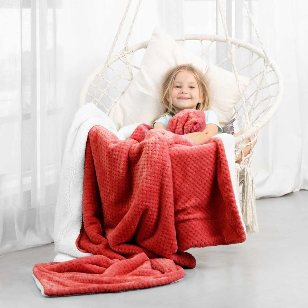AmeliaHome Pledas SHLEEPY, 170X210 cm, spalva: raudona