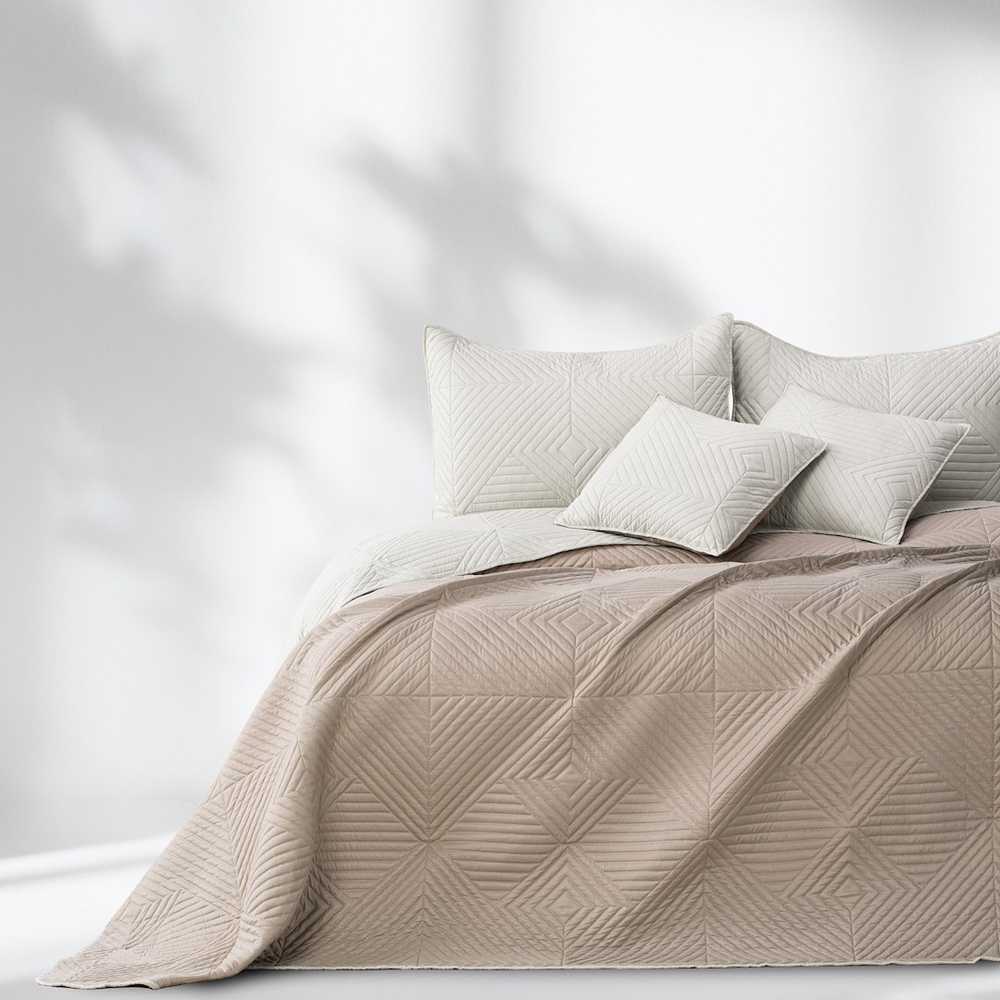 AmeliaHome Lovatiesė 240 × 260 cm, smėlio ir kapučino spalvų