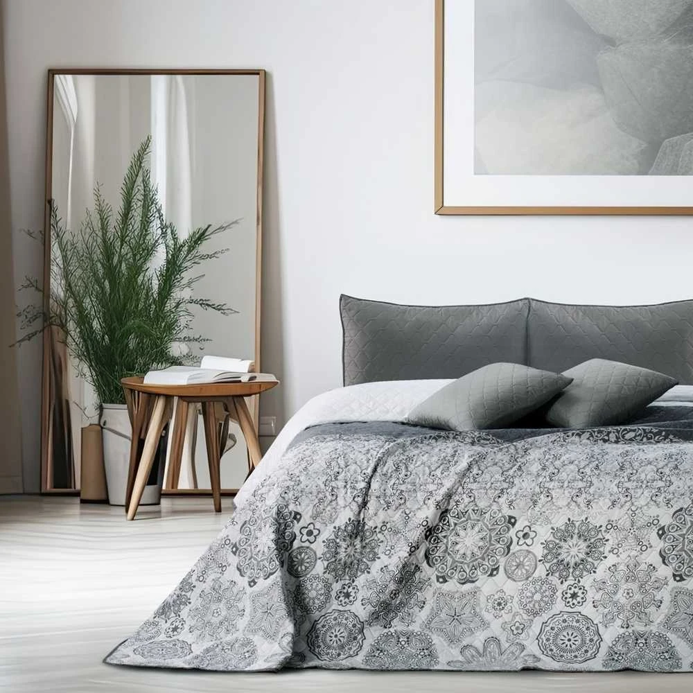 DecoKing Lovatiesė 200 × 220 cm, pilka