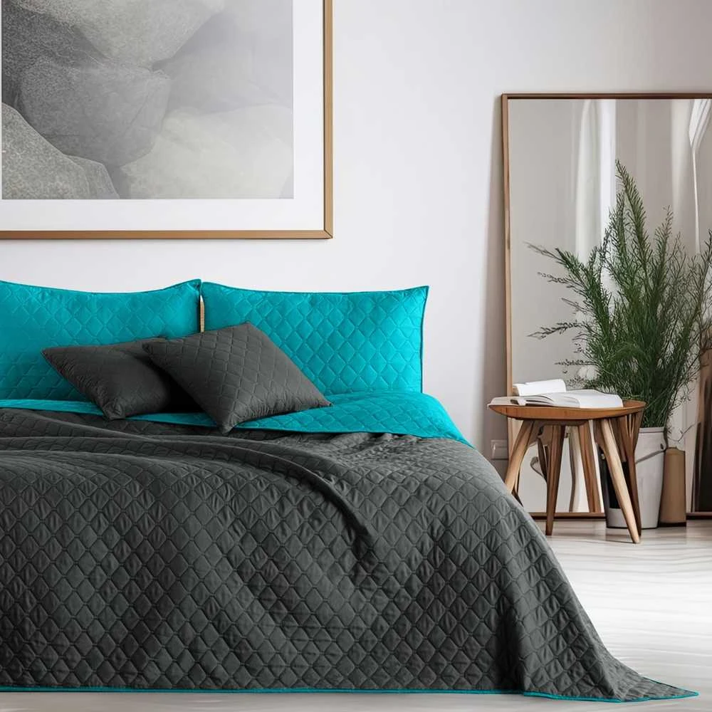 DecoKing Lovatiesė 240 × 260 cm, grafito spalvos