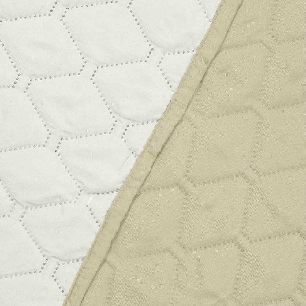 DecoKing Lovatiesė 260 × 280 cm, smėlinė ir balta