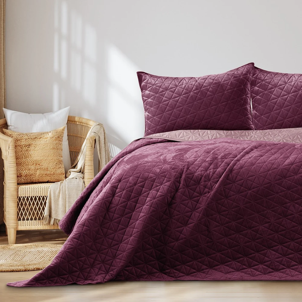 AmeliaHome lovatiesė LAILA, 240x260 cm, spalva: bordo