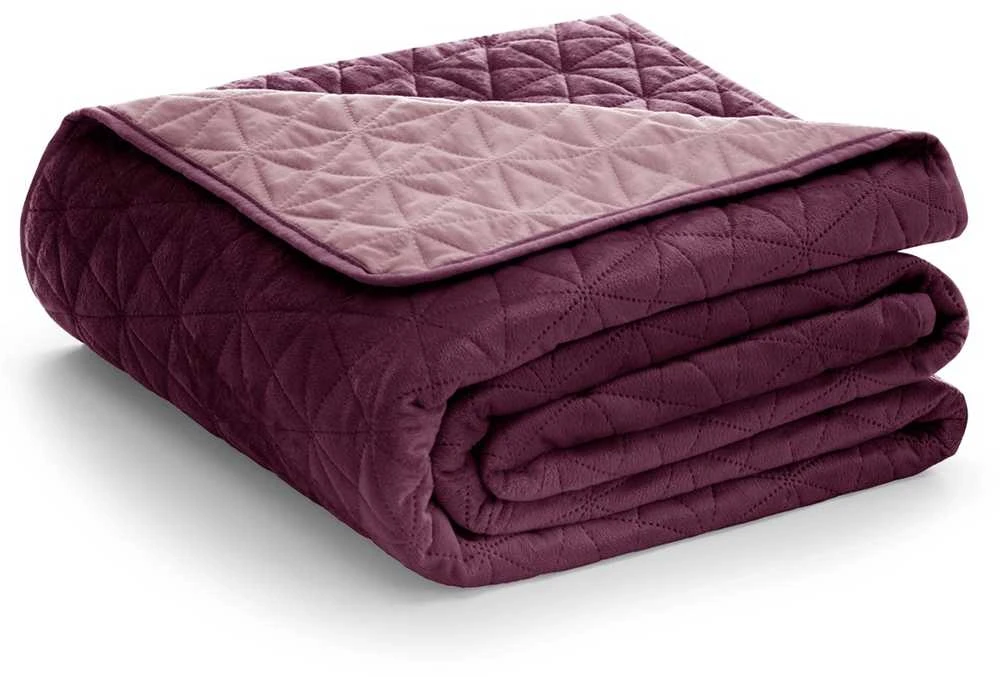 AmeliaHome Lovatiesė 170 × 270 cm, raudona ir violetinė