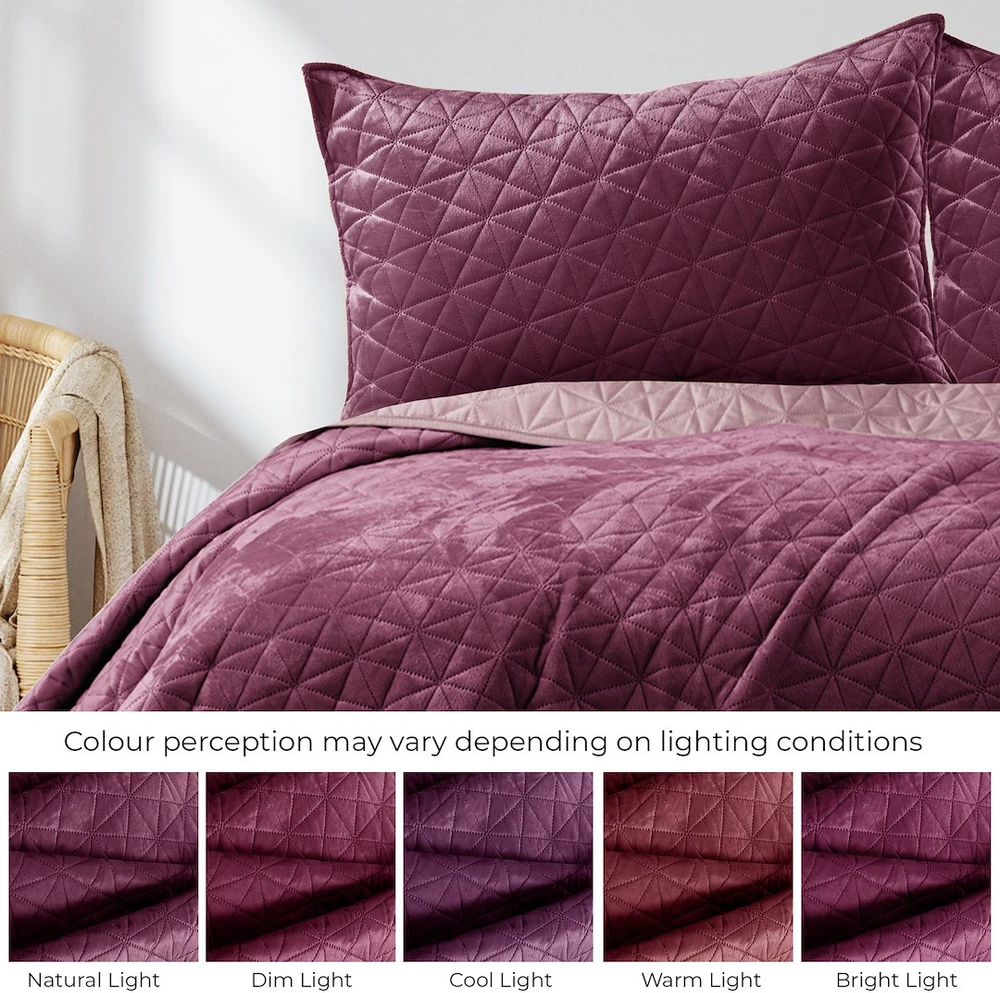 AmeliaHome lovatiesė LAILA, 240x260 cm, spalva: bordo