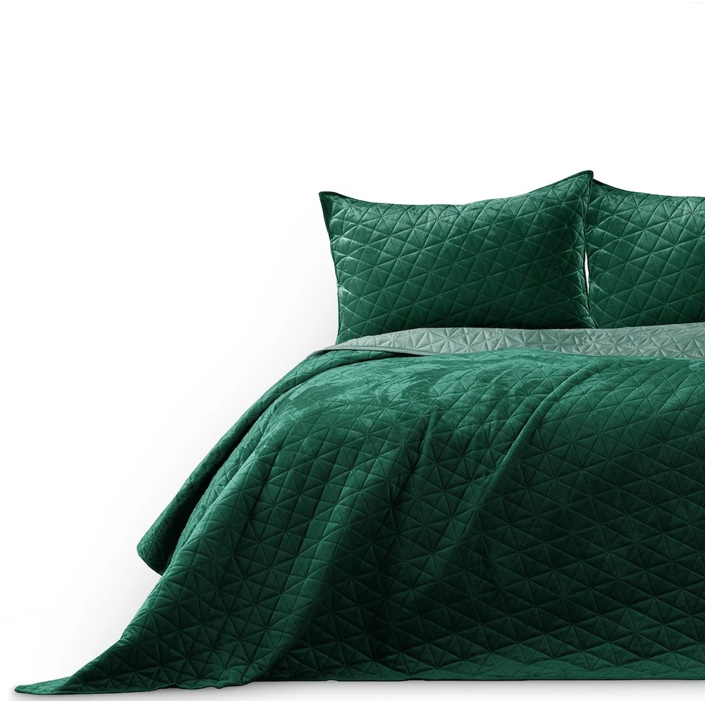 AmeliaHome Lovatiesė 170 × 270 cm, tamsiai žalia ir žalia