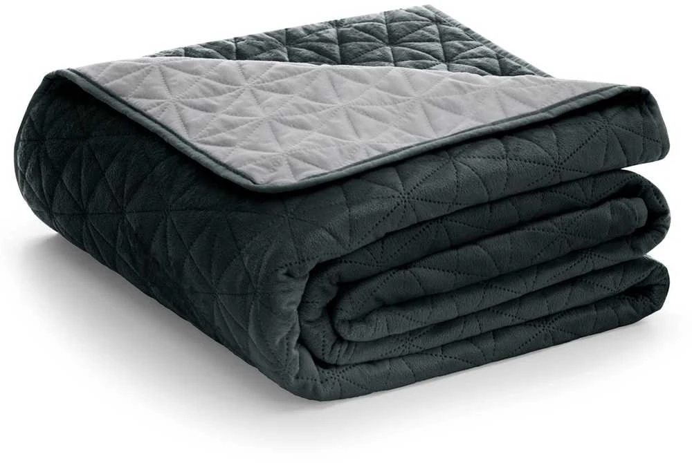 AmeliaHome BEDS/AH/LAILA/GRAPHITE+Sidabrinis/260x280
