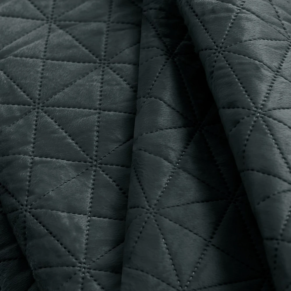 AmeliaHome BEDS/AH/LAILA/GRAPHITE+Sidabrinis/260x280