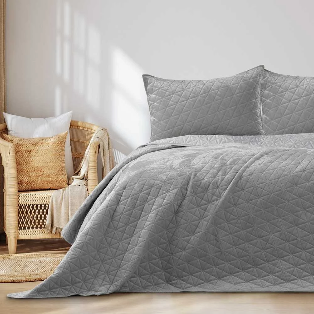 AmeliaHome Lovatiesė 240 × 260 cm AH Sidabrinis