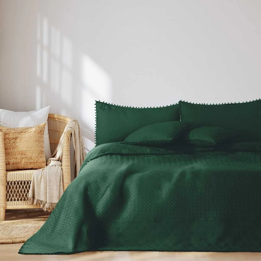 AmeliaHome Lovatiesė 170 × 270 cm AH BOTTLEGREEN
