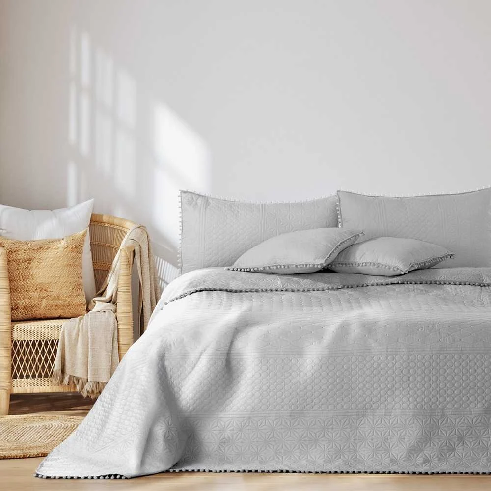 AmeliaHome Lovatiesė 240 × 260 cm AH Sidabrinis