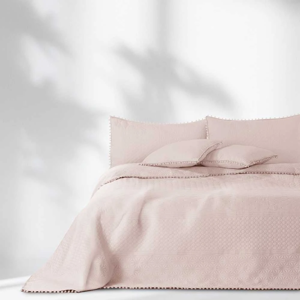 AmeliaHome Lovatiesė 220 × 240 cm, pudros spalvos AH