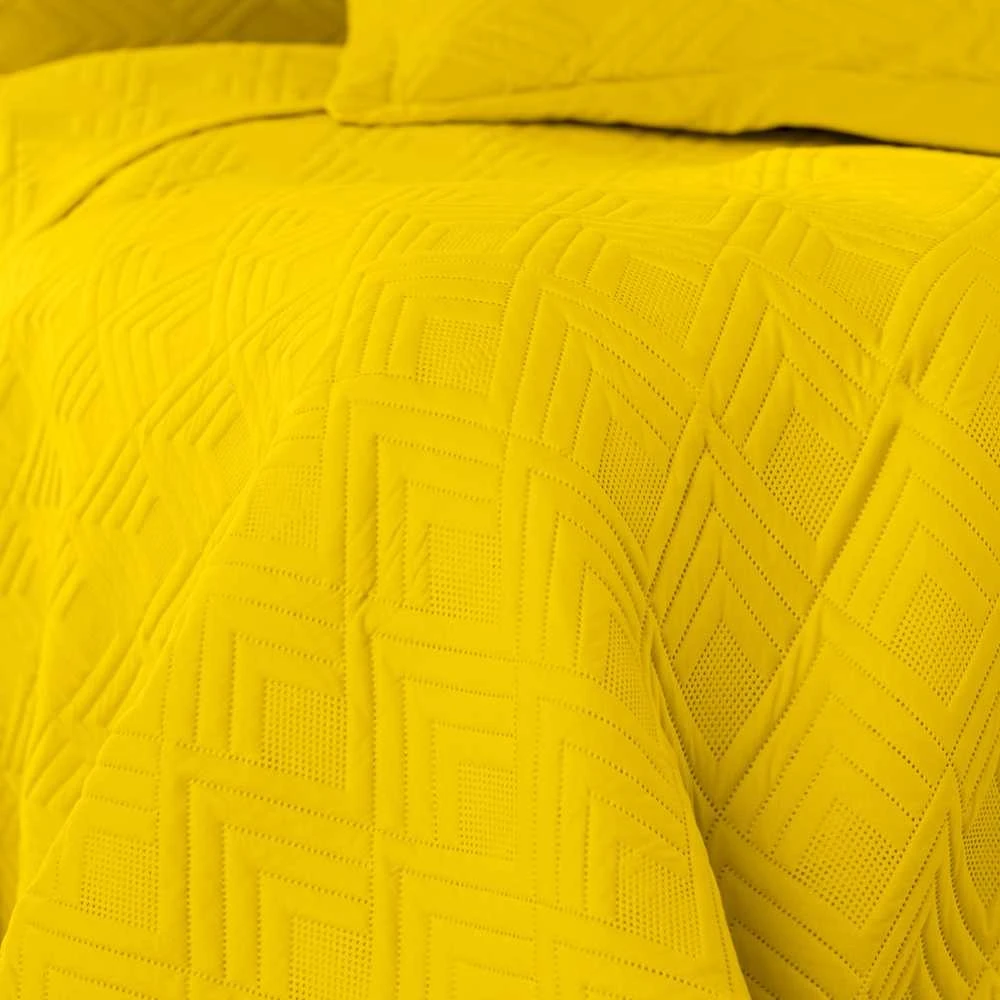 AmeliaHome Lovatiesė 260 × 280 cm, geltonos spalvos