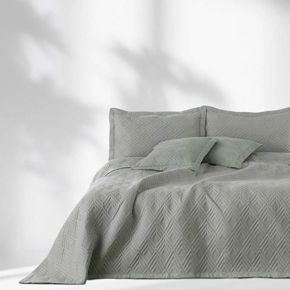 AmeliaHome Lovatiesė 200 × 220 cm, pilkos spalvos AH STEEL