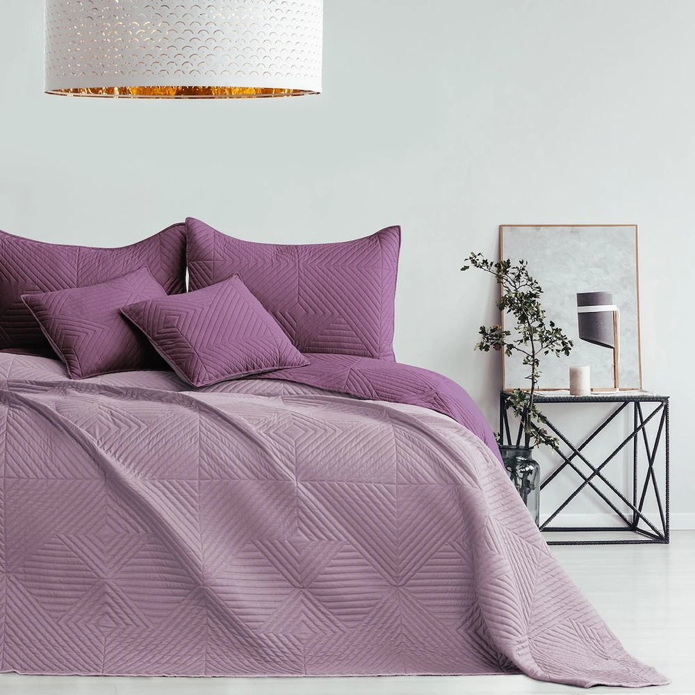 AmeliaHome Lovatiesė 200 × 220 cm, violetinės spalvos