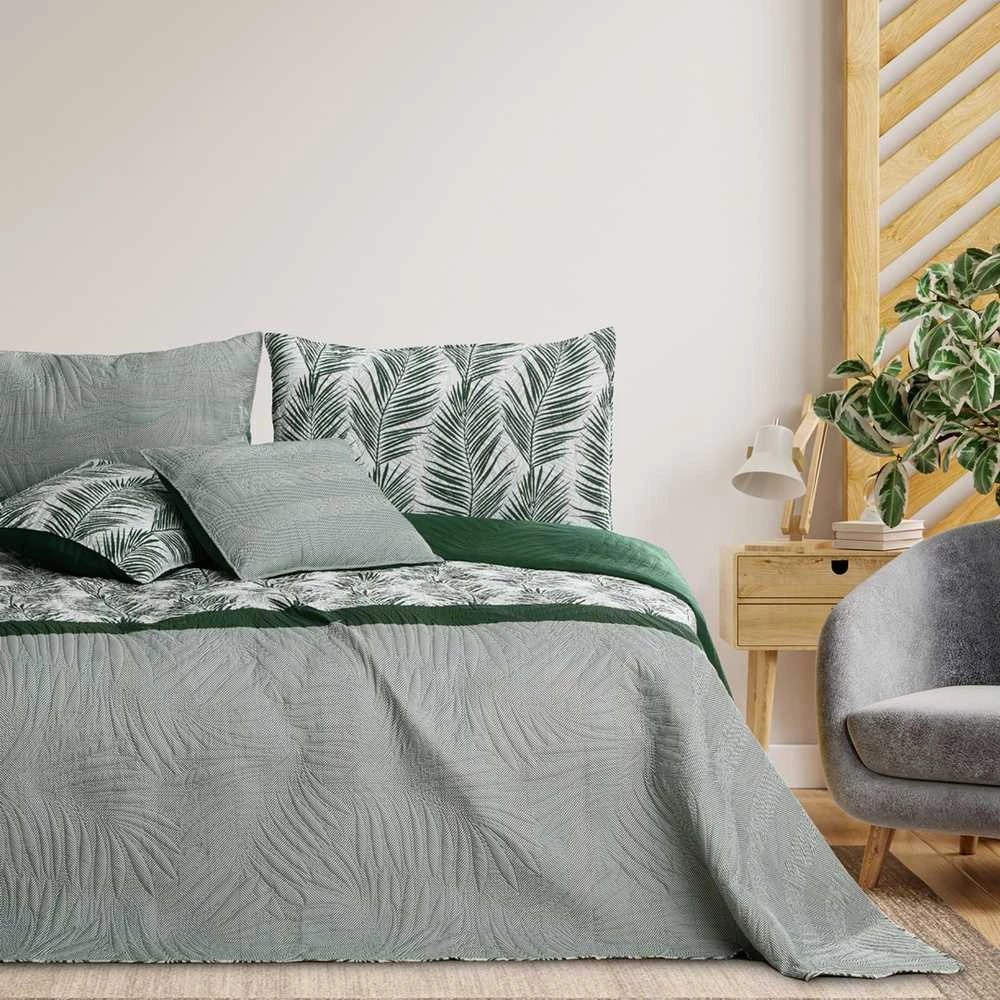 AmeliaHome Lovatiesė 220 × 240 cm, butelių žalios spalvos