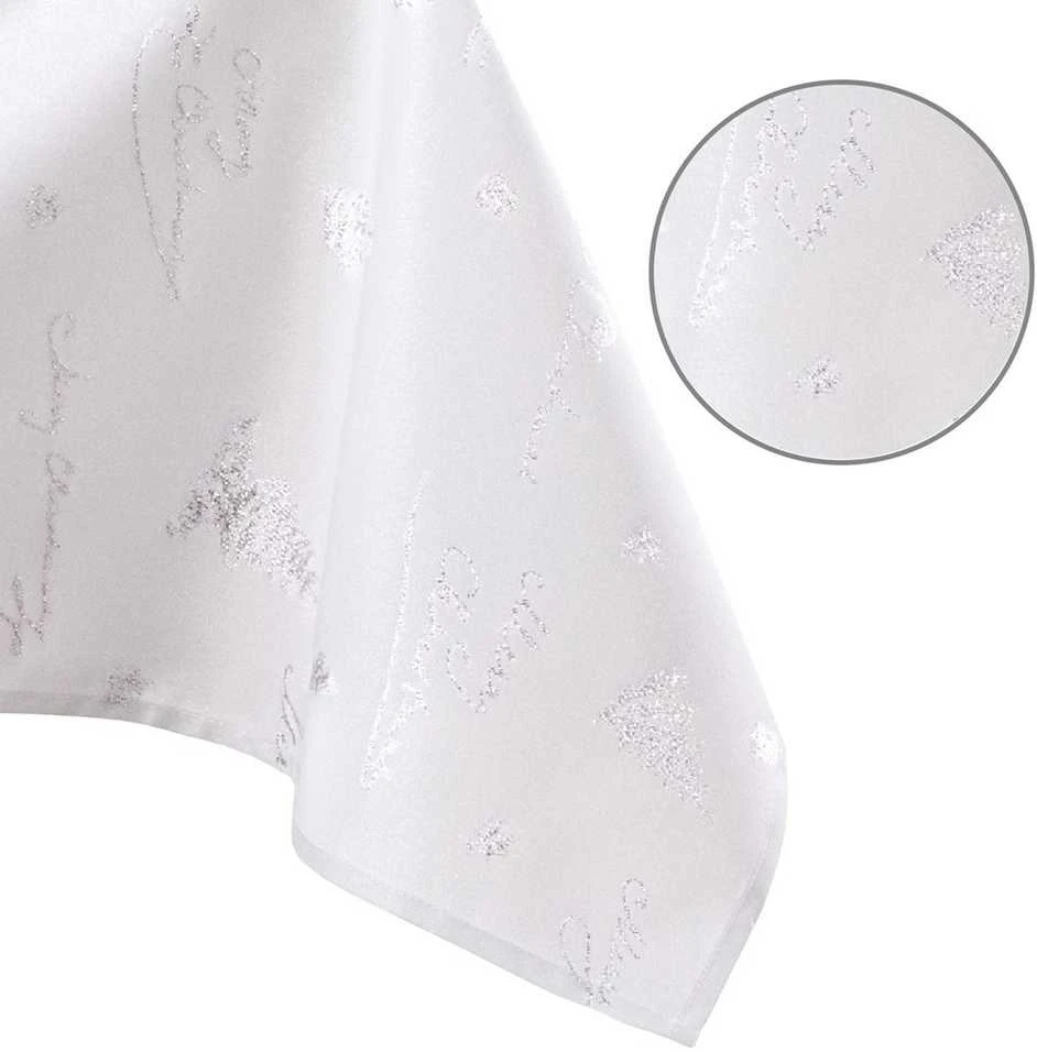 AmeliaHome TCLOTH/AH/CHRISTMASEVE/HMD/Sidabrinis/30X100