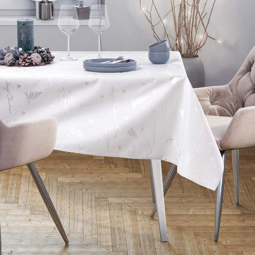 AmeliaHome TCLOTH/AH/CHRISTMASEVE/HMD/Sidabrinis/30X100