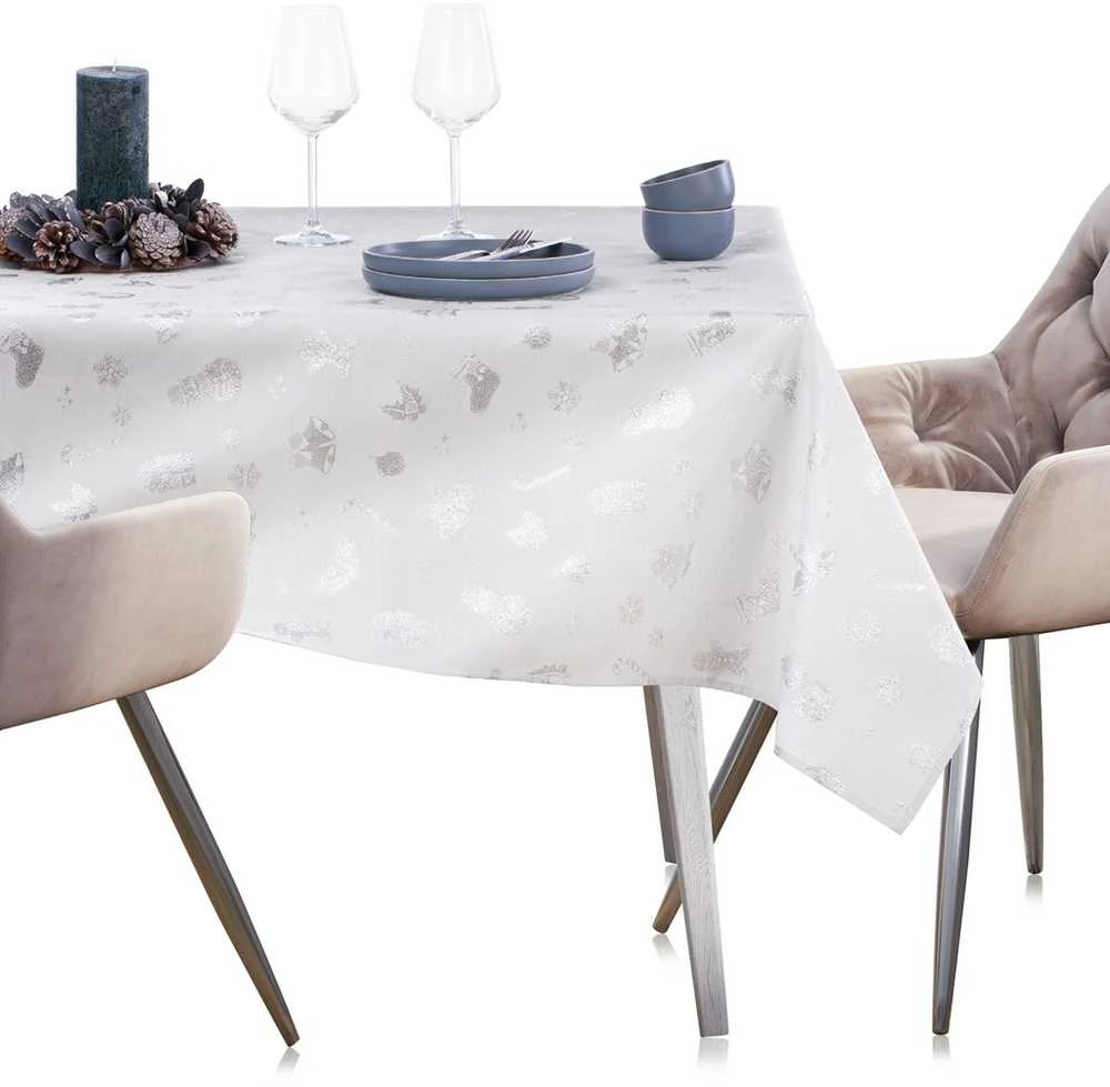 AmeliaHome TCLOTH/AH/CHRISTMASSTORY/HMD/Sidabrinis/40X120