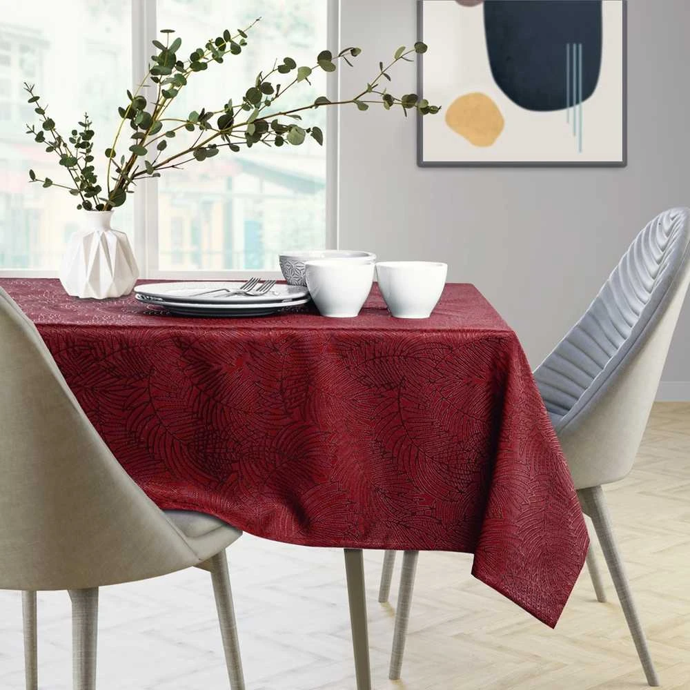 Staltiesė 140×350 bordo spalvos AmeliaHome