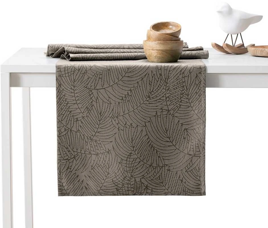 Staltiesė rinkinys 115×180 + 35×180 cappuccino spalvos AmeliaHome
