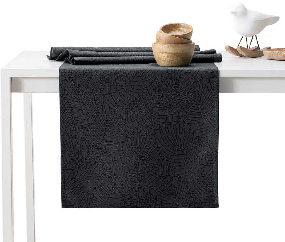 AmeliaHome Staltiesė rinkinys 115×180+35×180 tamsiai pilkos spalvos GAIA