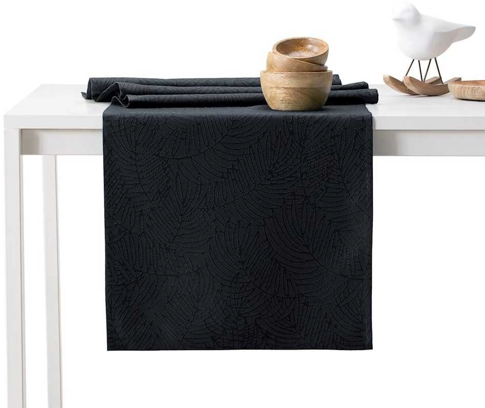 Staltiesė 115x250+35x250 juoda AmeliaHome