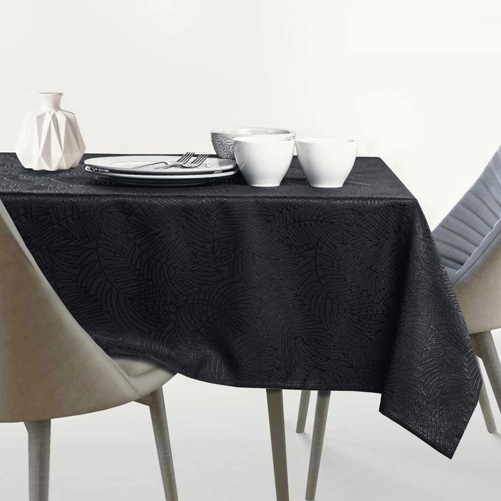 Staltiesė 140×320 cm juodos spalvos AmeliaHome