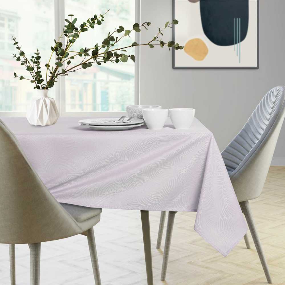 „Gaia Lilac“ reljefinė augalų staltiesė 115x300+35x300 AmeliaHome