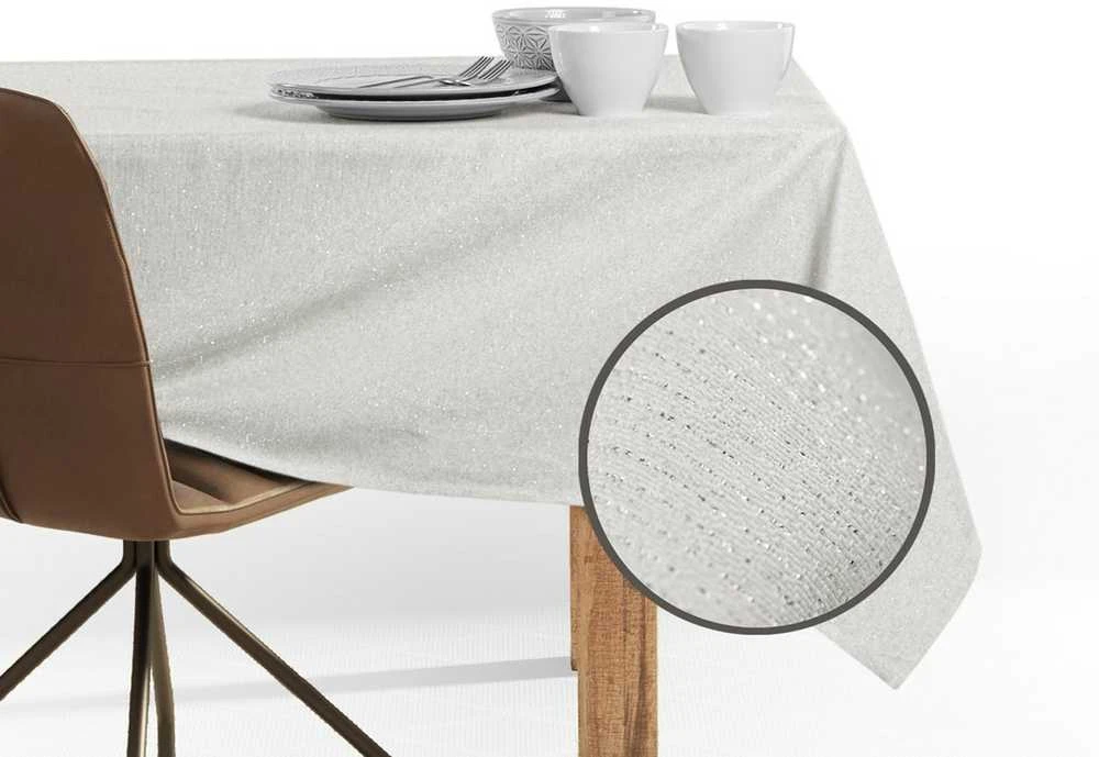 DecoKing Staltiesė 150×550 cm kreminės spalvos DK SPARKLE HMD