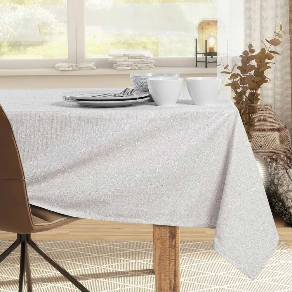 DecoKing Staltiesė 160×500 cm kreminė DK SPARKLE