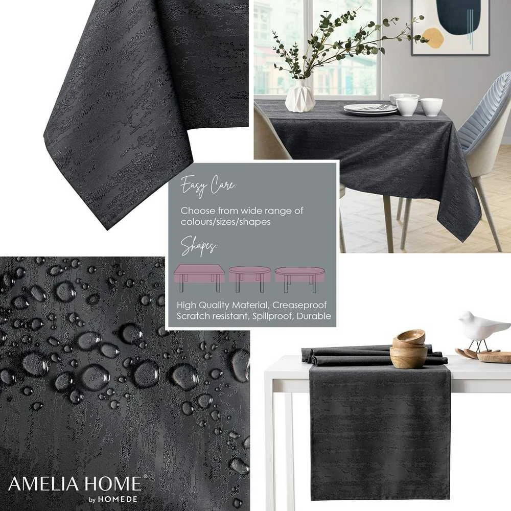 AmeliaHome Staltiesė 140×500 cm tamsiai pilka VESTA