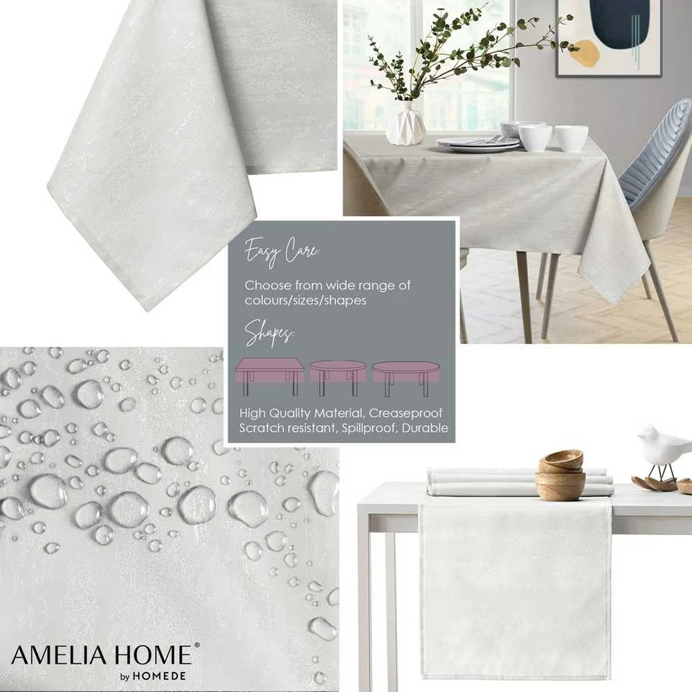 AmeliaHome Staltiesė 140×350 cm ecru AH VESTA HMD