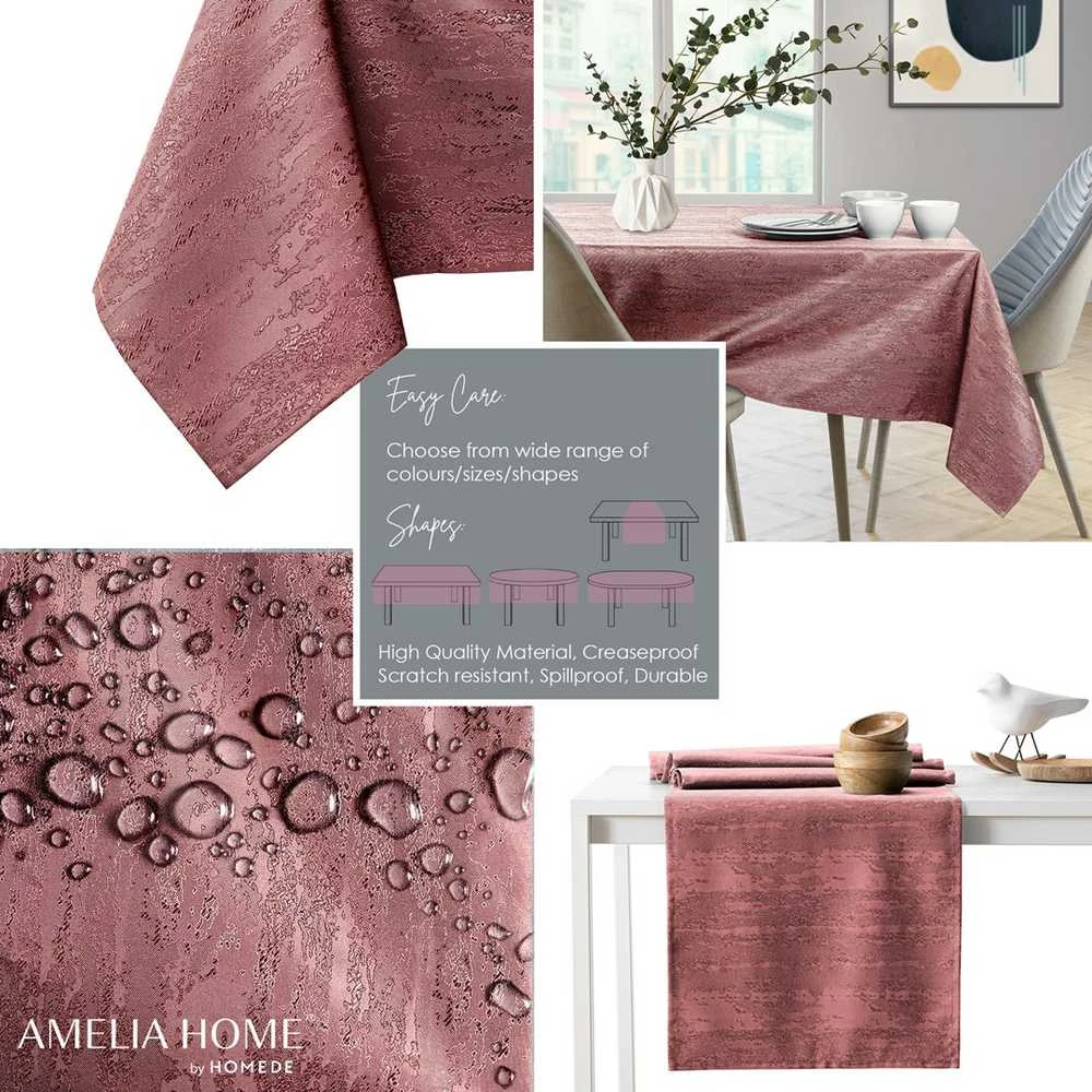 AmeliaHome Staltiesė rožinė 140×340 cm AH VESTA HMD