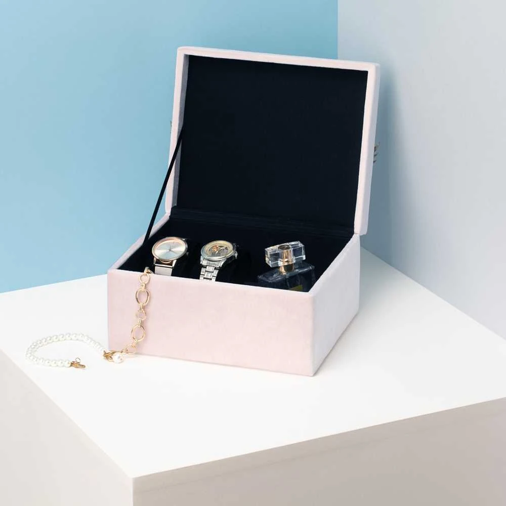 AmeliaHome JEWELRY BOX/AH/LASHES/POWDER Rožinis/14X9