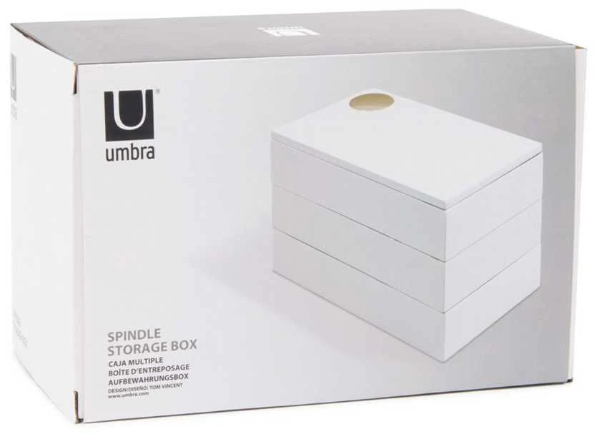 Umbra DĖŽUTĖ / SPINDLE / PAPUOŠALAI / Baltas