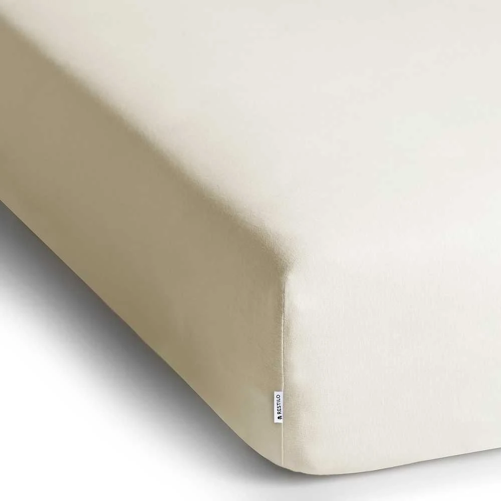 Prześcieradło AMBER spalva kreminė styl klasyczny materiał jersey 200-220x200 DecoKing