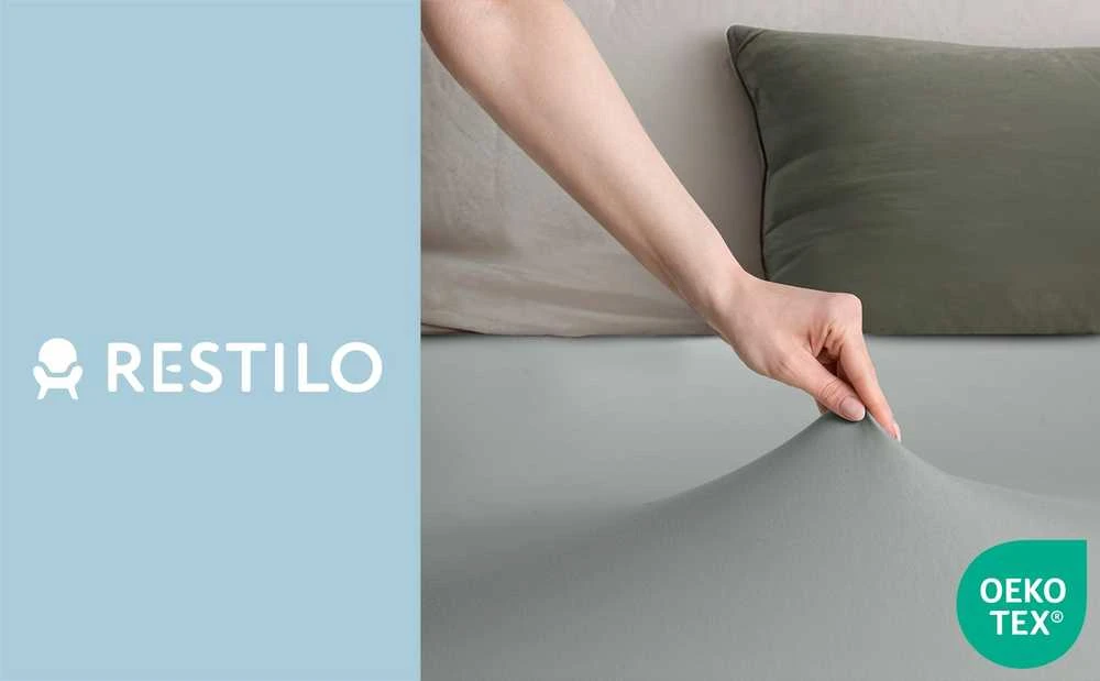 Prześcieradło AMBER spalva pilka styl klasyczny materiał jersey 80-90x200 DecoKing