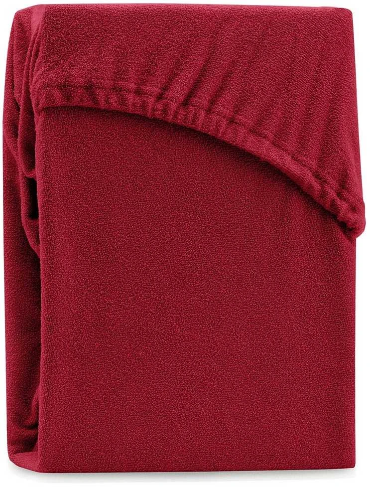Paklodė su guma 220–240x220 cm bordo spalvos