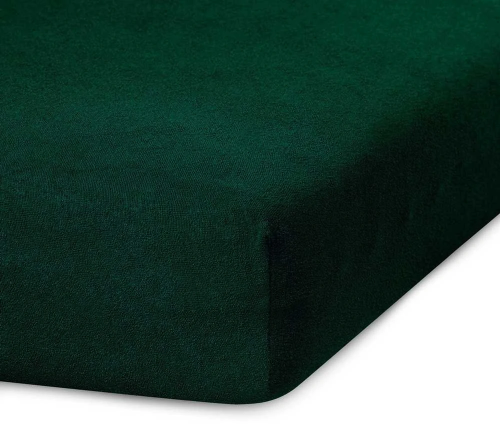 AmeliaHome Paklodė su guma 140–160x200+30 cm butelių žalia AH RUBY