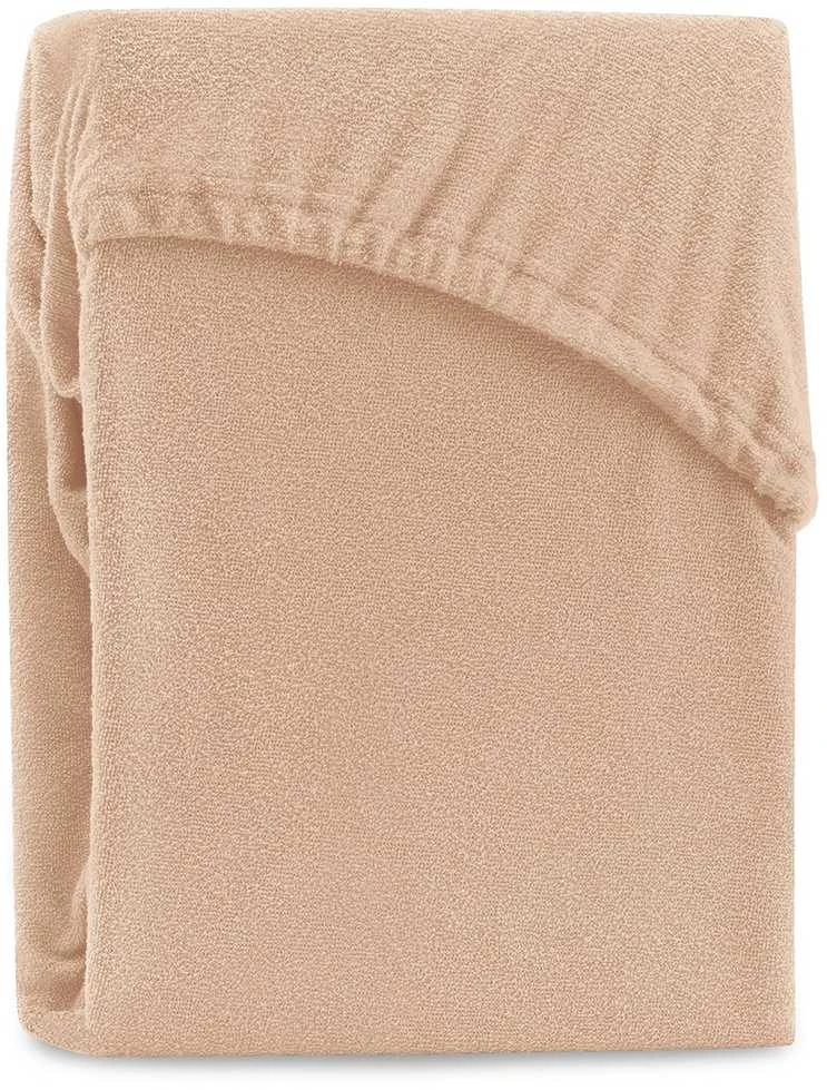 Paklodė su guma frotinė smėlio spalvos Amelia Home Ruby