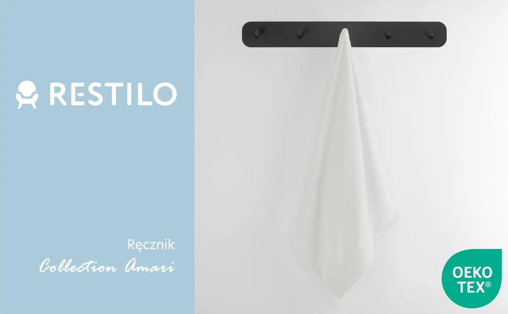 Rankšluostis AmeliaHome Amari 23824, baltas, 100 cm x 50 cm