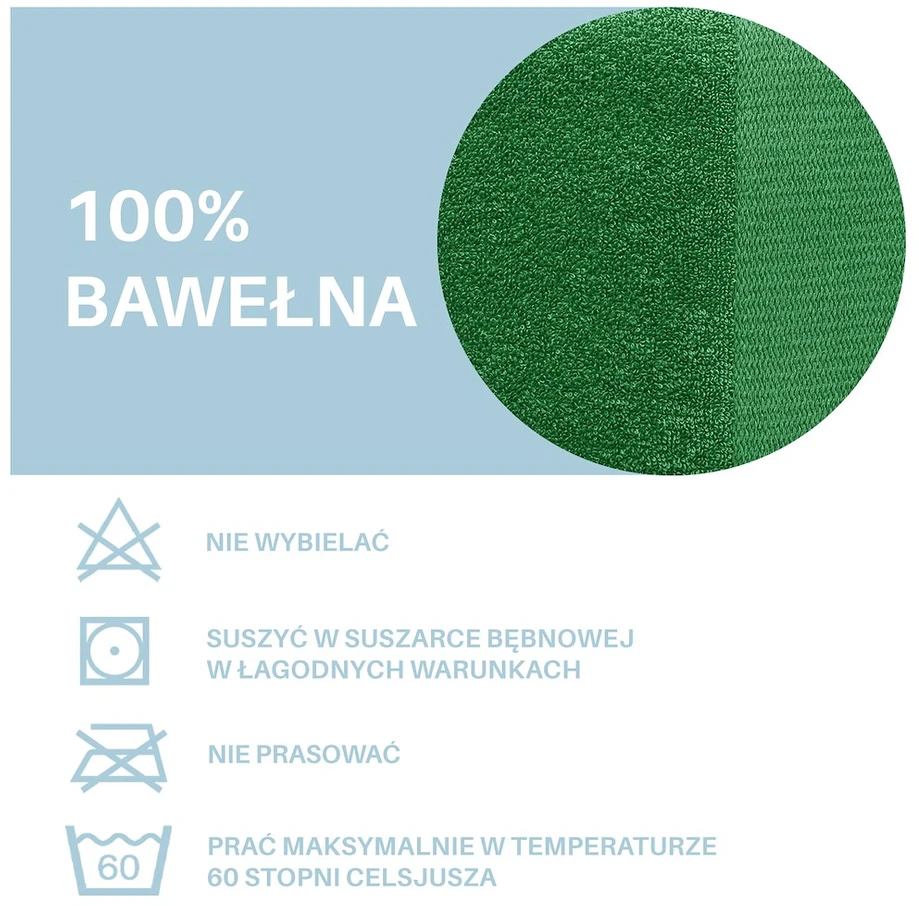 Rankšluostis AmeliaHome Amari 23824, žalias, 100 cm x 50 cm