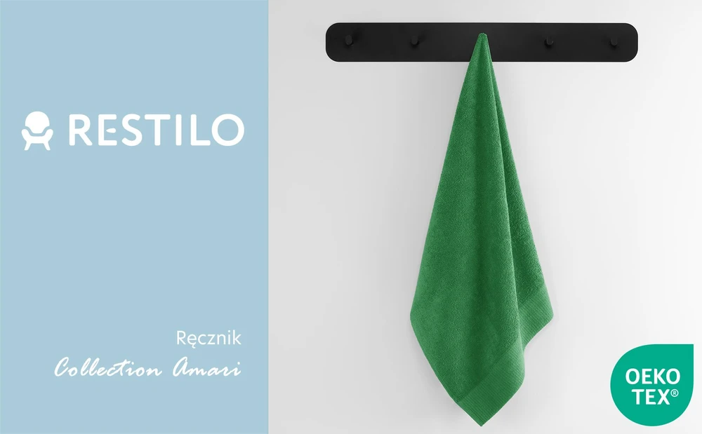 Rankšluostis AmeliaHome Amari 23824, žalias, 100 cm x 50 cm