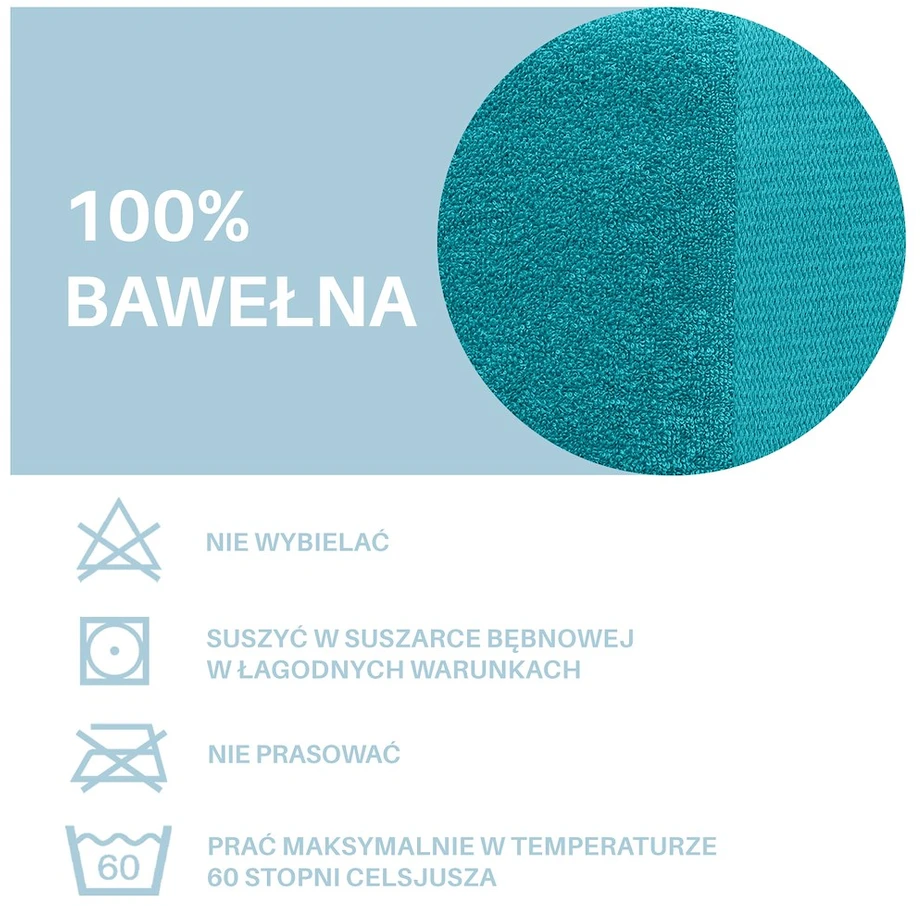 Rankšluostis AmeliaHome Amari 23824, šviesiai mėlynas, 100 cm x 50 cm