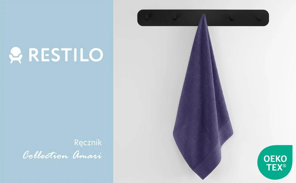 Rankšluostis AmeliaHome Amari 23824, violetinis, 100 cm x 50 cm